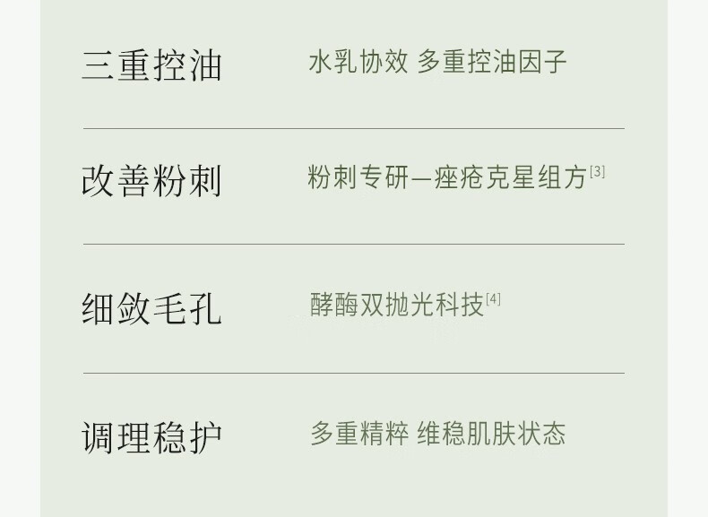 谷雨白千松露控油水乳套装礼盒平衡水油改善闭口毛孔男女 洁面150ml+白千水120ml+乳100ml
