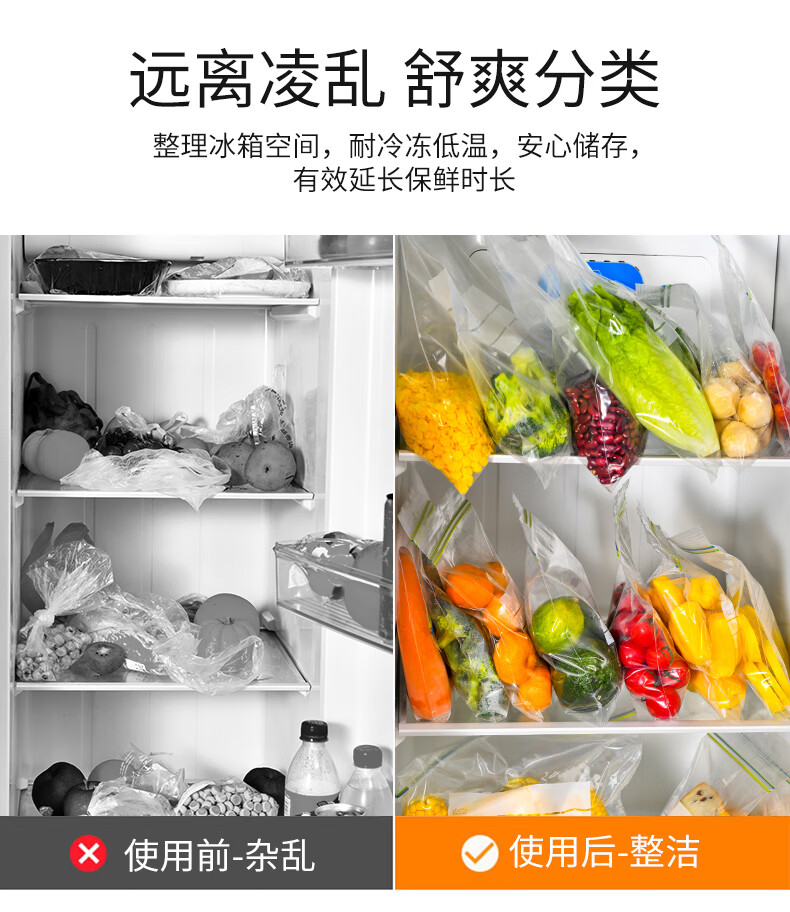 保鲜袋密封袋真空袋食品袋包装袋自封家用冰箱压缩塑封袋子食品级