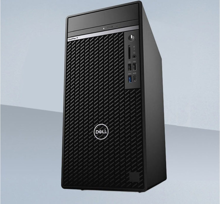 戴尔(dell)optiplex 7080mt 十代八核商用办公台式机电脑 主机 27英寸