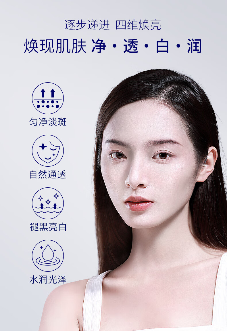 肌肤未来（SKYNFUTURE） 377美白精华水乳套装淡化黑色素温和补水保湿提亮肤色生日礼物 美白4件套（洁面+精华+水+乳）