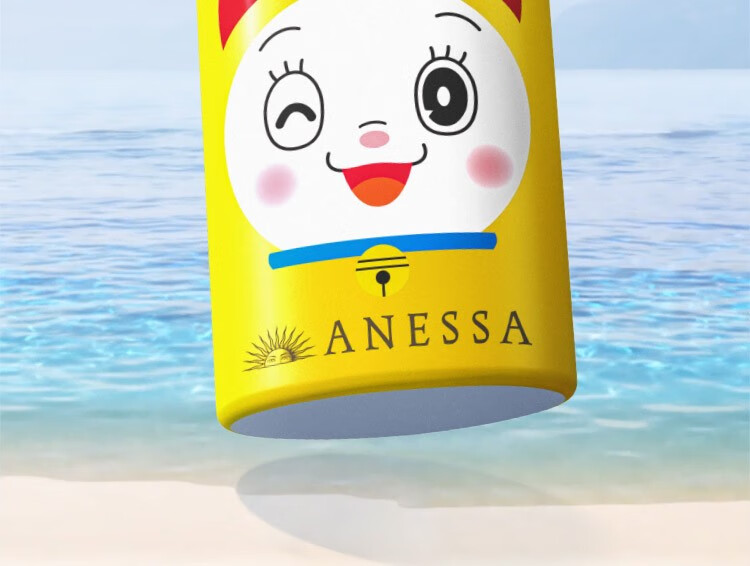 安热沙（ANESSA）金灿倍护防晒乳哆啦A梦限定包装60mL小金瓶同款户外运动军训防晒 【哆啦A梦微笑】小金瓶同款60ml