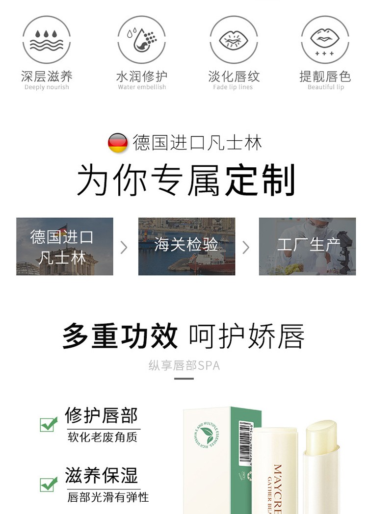 健美创研凡士林唇膏滋润保湿秋冬防干裂情侣款学生男女唇膜打底无色润唇膏 情侣润唇膏1盒