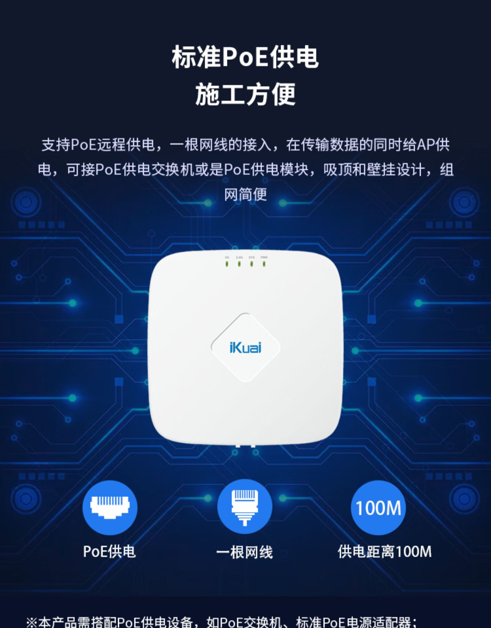温馨提示:ik-h17是瘦ap,需配合爱快路由使用,不能单独使用更多参数>