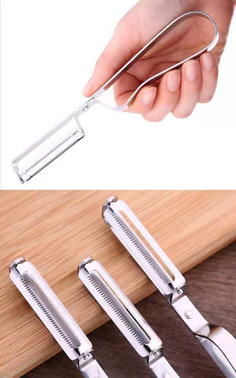 不锈钢削皮刀水果削皮器刮皮刀土豆削皮神器厨房多功能家用瓜果刨 五