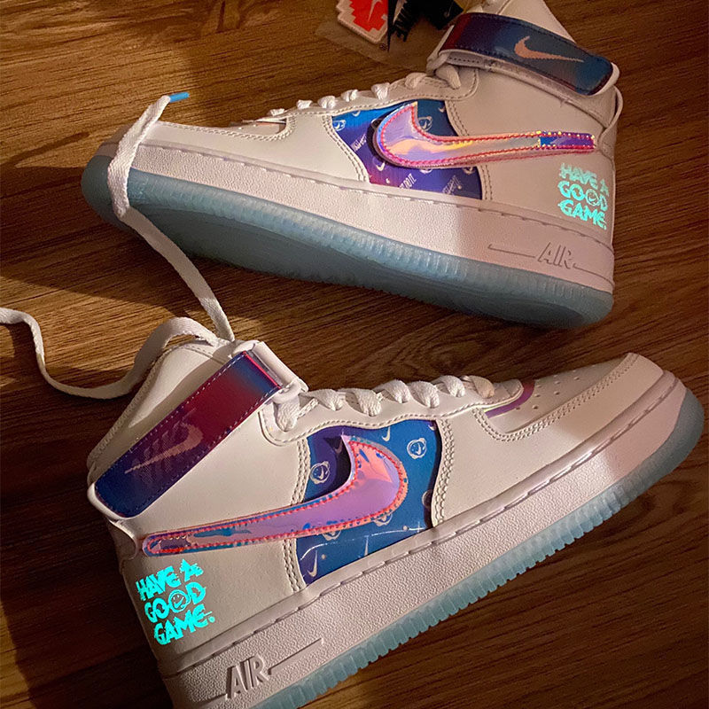 af1空军一号秋季新款开拓者电玩像素夜光blazer mid77