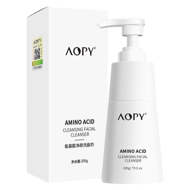 AOPY 氨基酸净颜洗面奶200g深层清洁温和不刺激敏感肌男女适用洁面