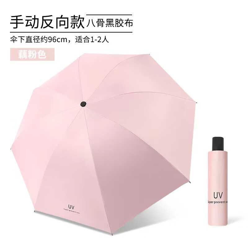 灰妮子美妆防护太阳照射户外出行晴雨通用 粉色