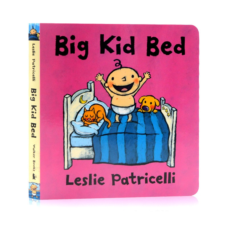 小毛孩小脏孩big kid bed 大孩子的床 英文原版绘本 leslie patric