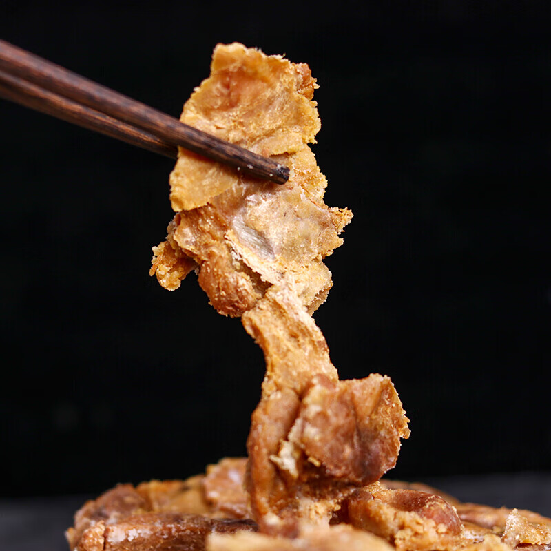 脂渣青岛特产五花肉脂渣饼压缩肉现炸猪油渣军旺干炸零食400g 其它