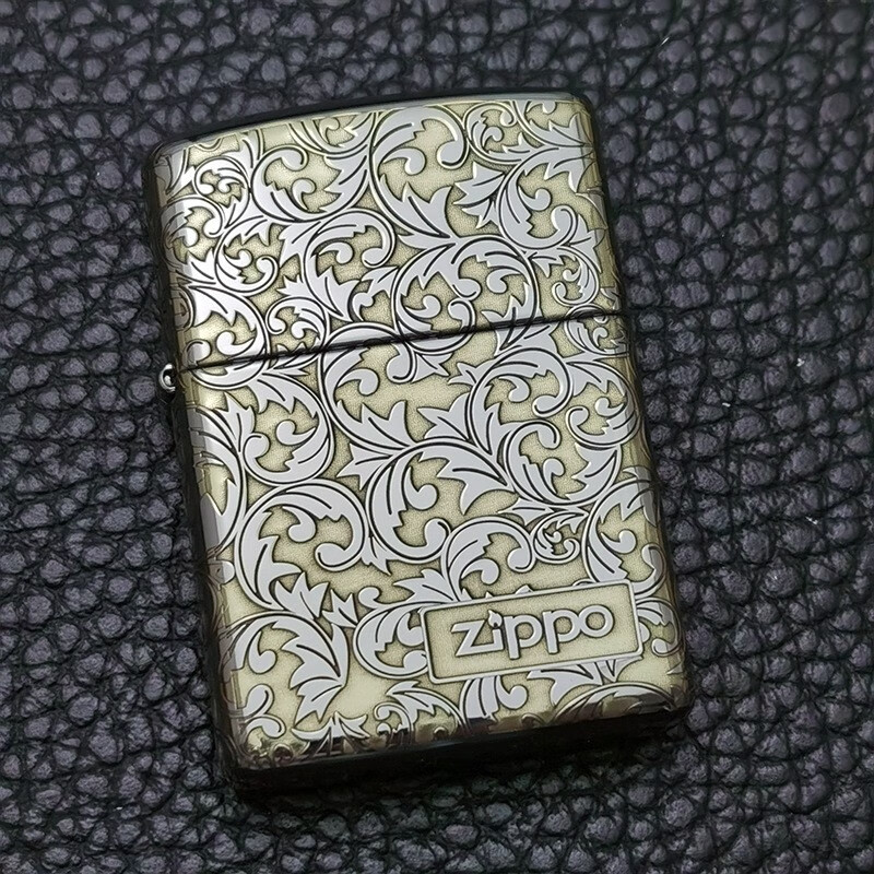 zippo打火机之宝美国进口雕刻铜机镀铬加厚盔甲款男士限量刻字煤油