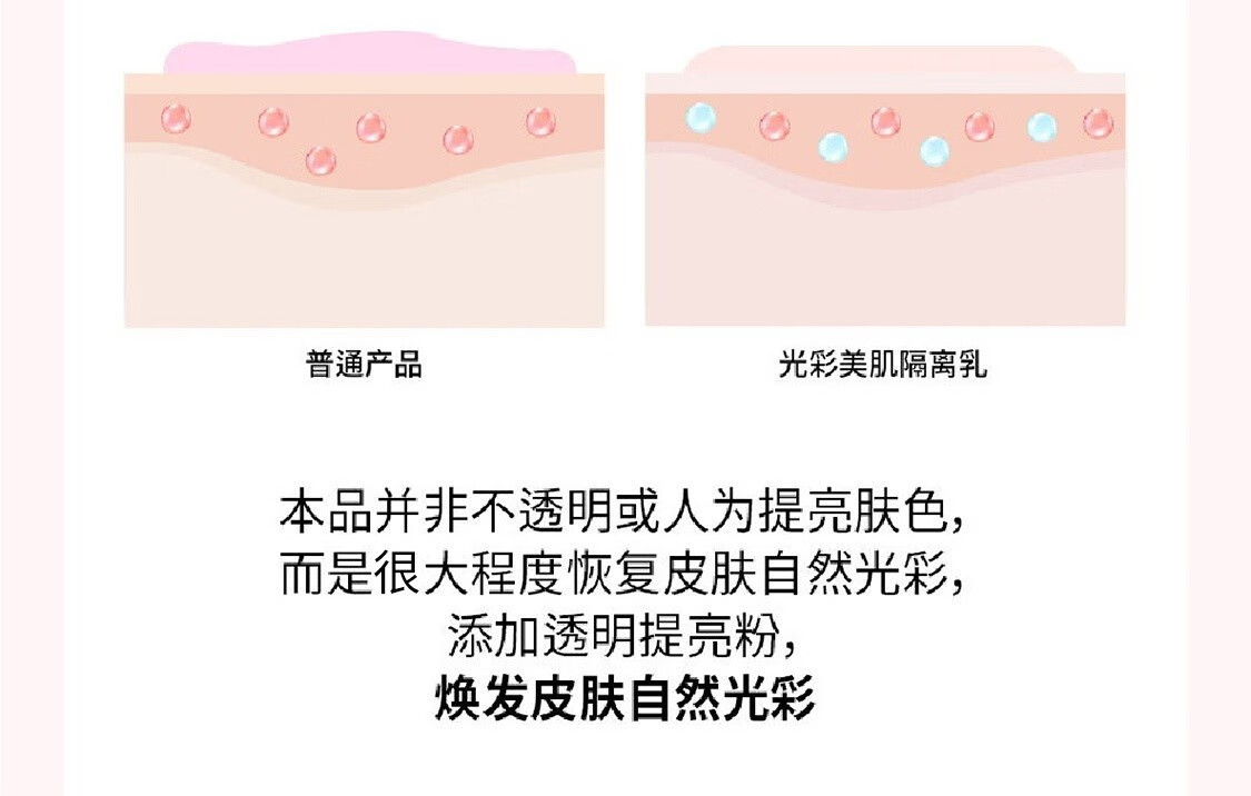 VIDIVICI 光彩素颜女神隔离霜25ml 打底遮瑕保湿持久服帖光泽 25ml隔离