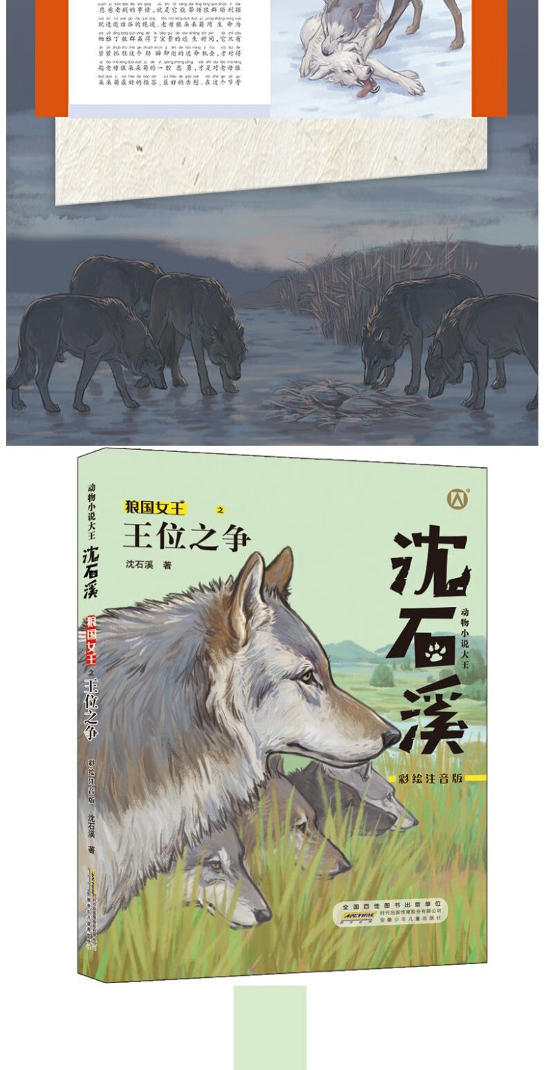 沈石溪故事书全4册王位之争狼王宝座虎狼大战勇者无畏