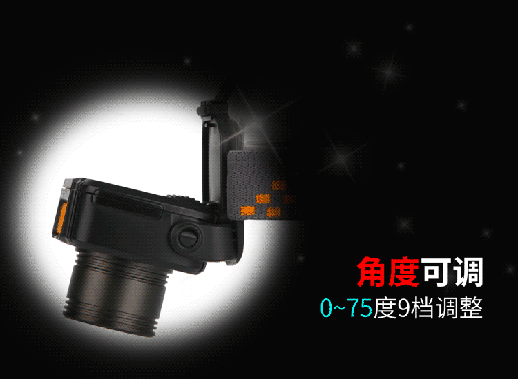 jinosen队友头灯强光超长续航钓鱼灯头戴式夜钓充电usb锂电防水户外