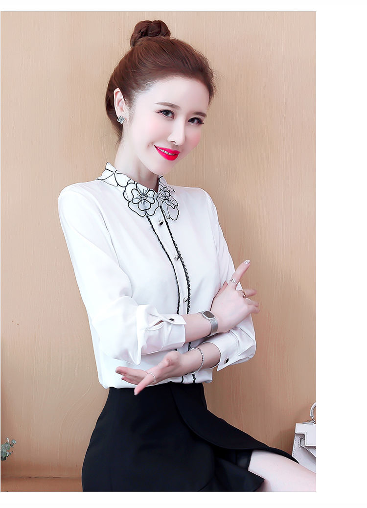 上衣 蓝色【8321#】 2xl 品牌: 云翔四海 商品名称:雪纺衬衫女秋装
