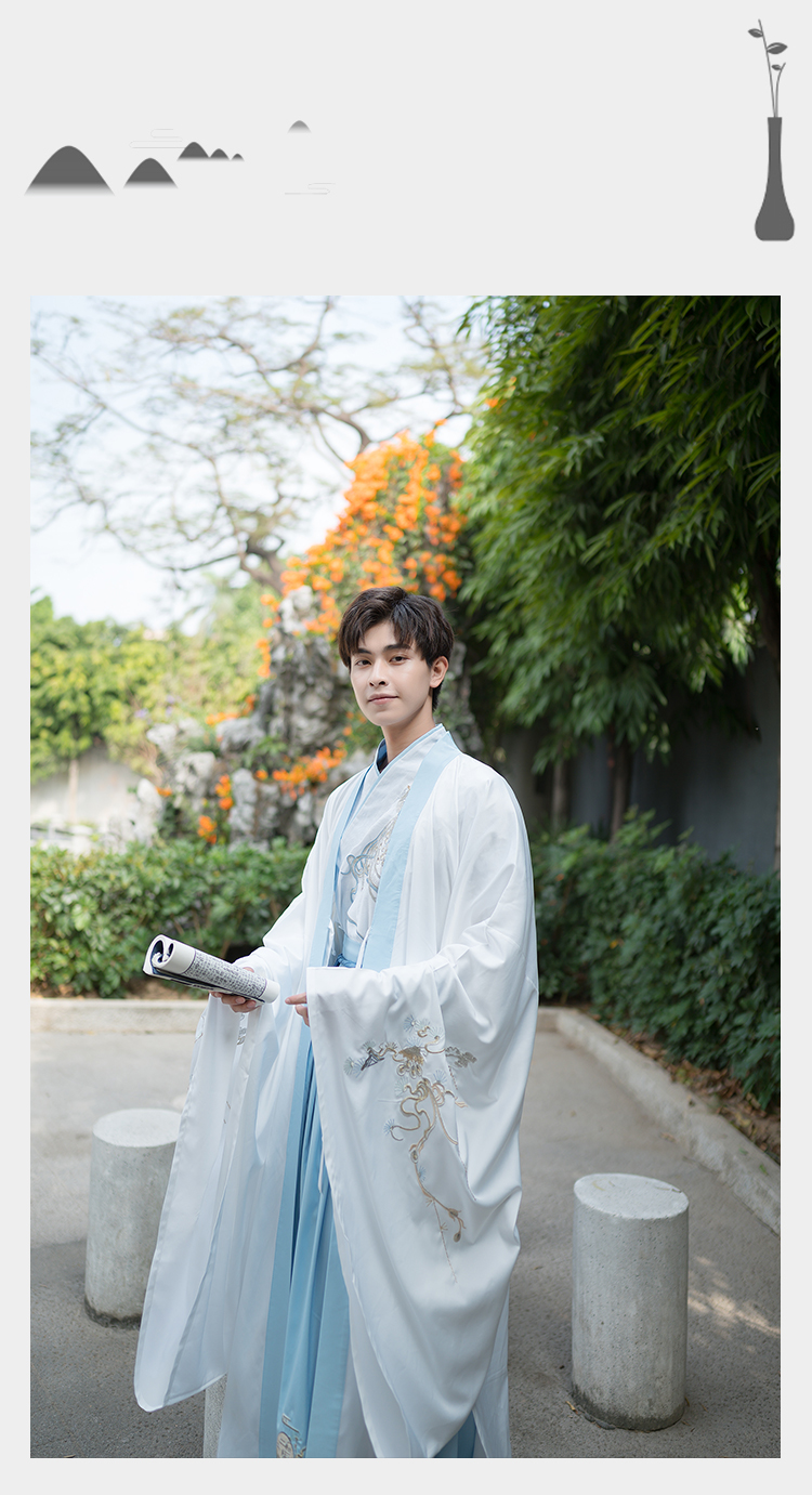 浪莎新品汉古乐府原创魏晋风汉服男古风男士仙气古装唐朝侠客书生超仙