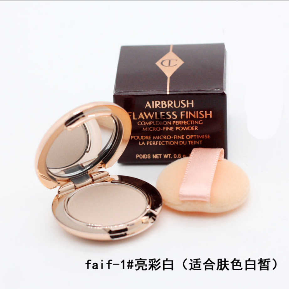 ct粉饼mini英国charlottetilburyct粉饼小样08g持久定妆控油遮瑕粉扑2