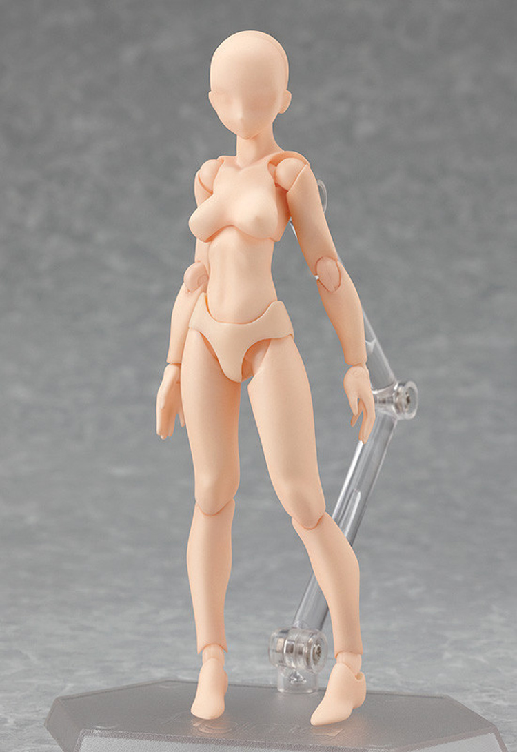 0手办figma2.0男女绘画素体关节可动画画素描人体模型摆件人偶 2.