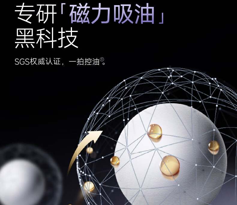 卡姿兰（Carslan）黒磁粉饼定妆粉防水防汗控油遮瑕持久不脱妆干散粉修容补妆化妆品 透明色-百搭常规版(干皮/混合皮)