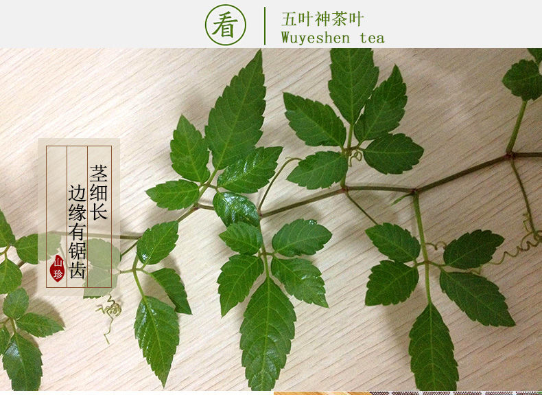 五叶神茶叶广东煲汤草汤料农家晾晒绞股蓝客家土特产干货散装草五叶神