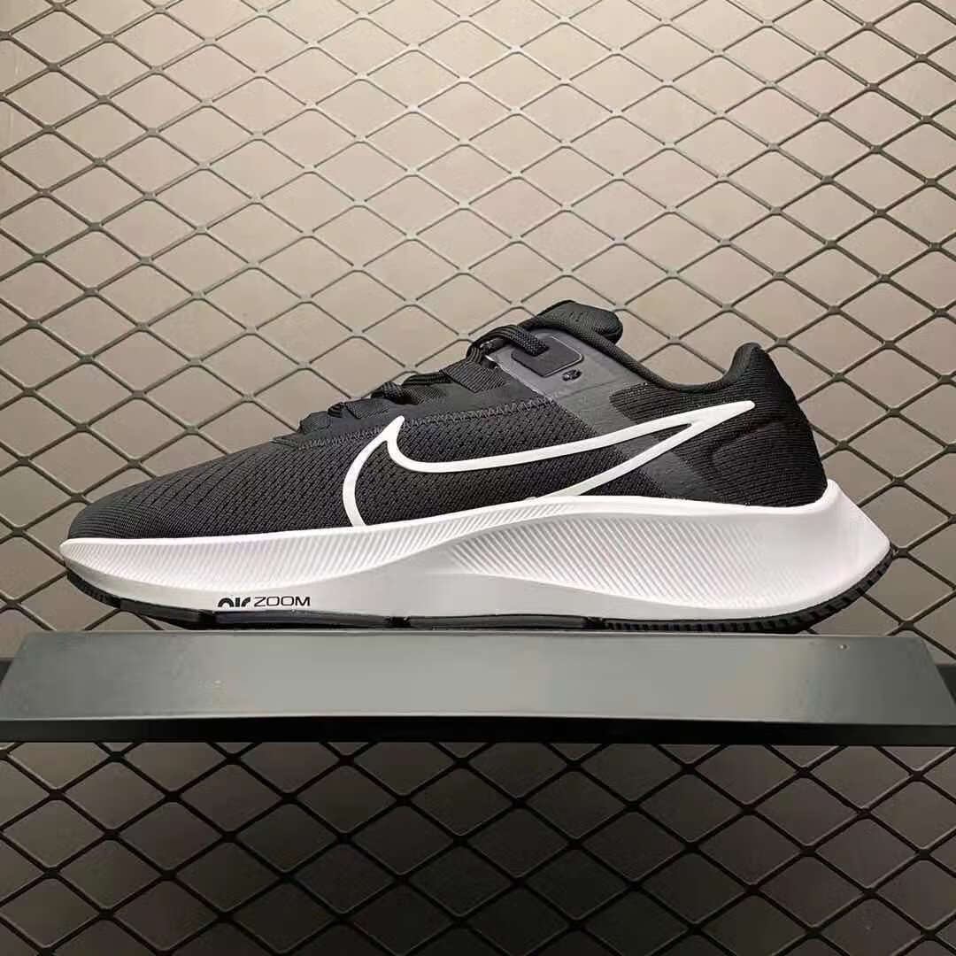 新款跑鞋飞马38zoom air zoom pegasus 38 飞马37 气垫跑步鞋 38黑白