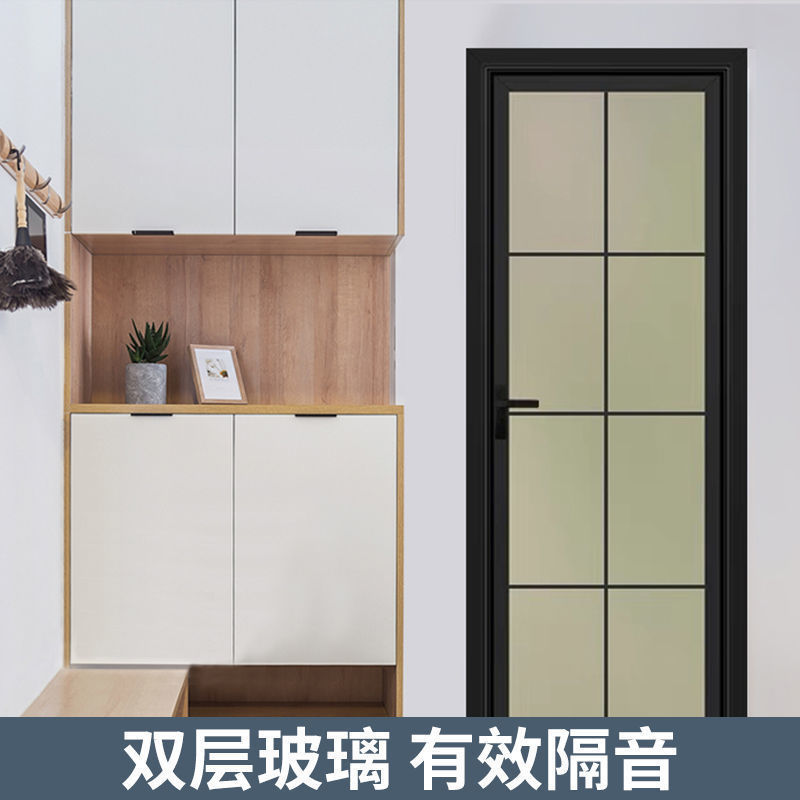 卫生间门门厕所门玻璃门厨房门平开门浴室门钛镁合金红酸枝单包10mm