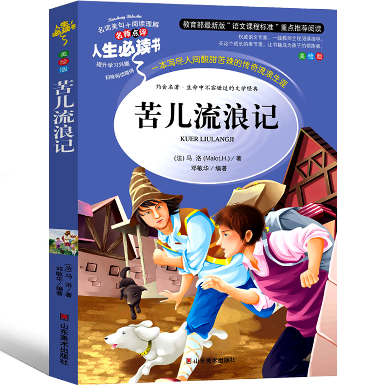 云仓3发货苦儿流浪记正版小学生课外书四年级五年级六年级课外阅读