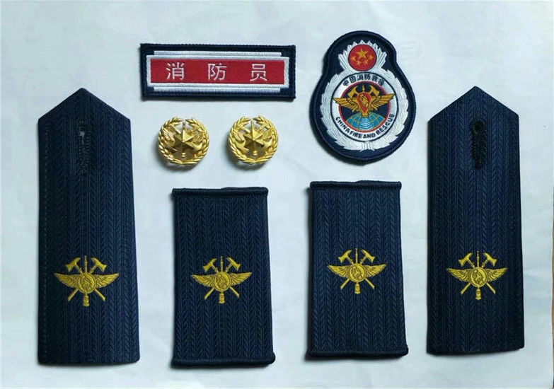领章自选)品牌 莱杉 商品名称:莱杉作训服消防救援衔消防员标志专