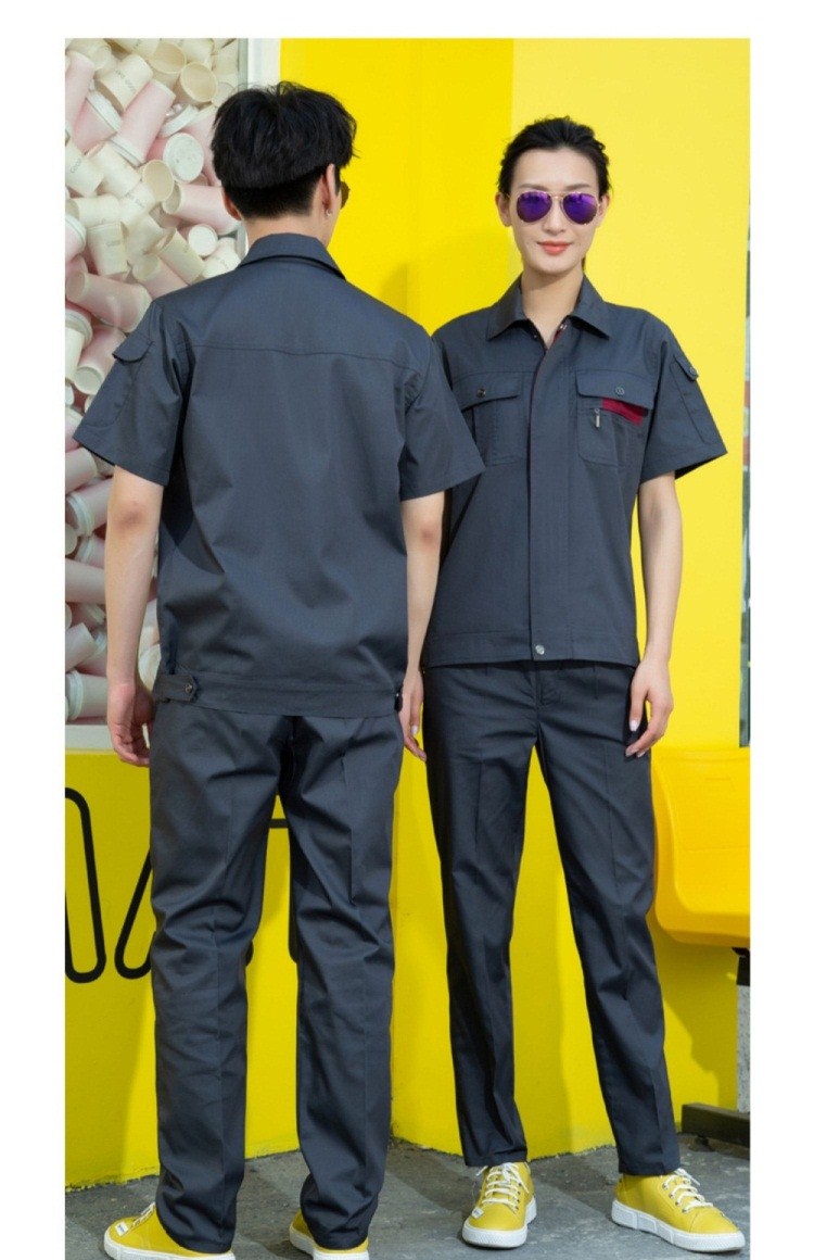 jeep吉普旗舰官方店 高档男装夏季短袖工作服套装薄款