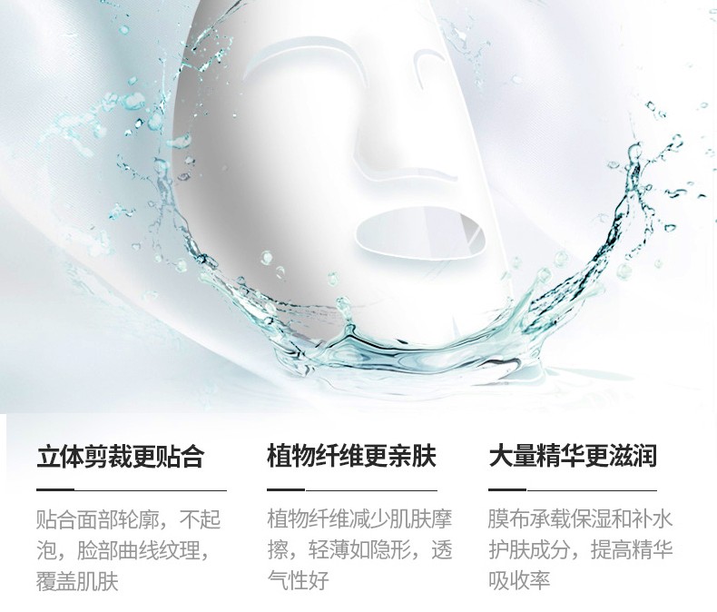 玛莎妮娜 面膜多肽水润修护保湿补水蚕丝面膜敏感肌男女通黑膜备长炭控油 玛莎妮娜黑3盒