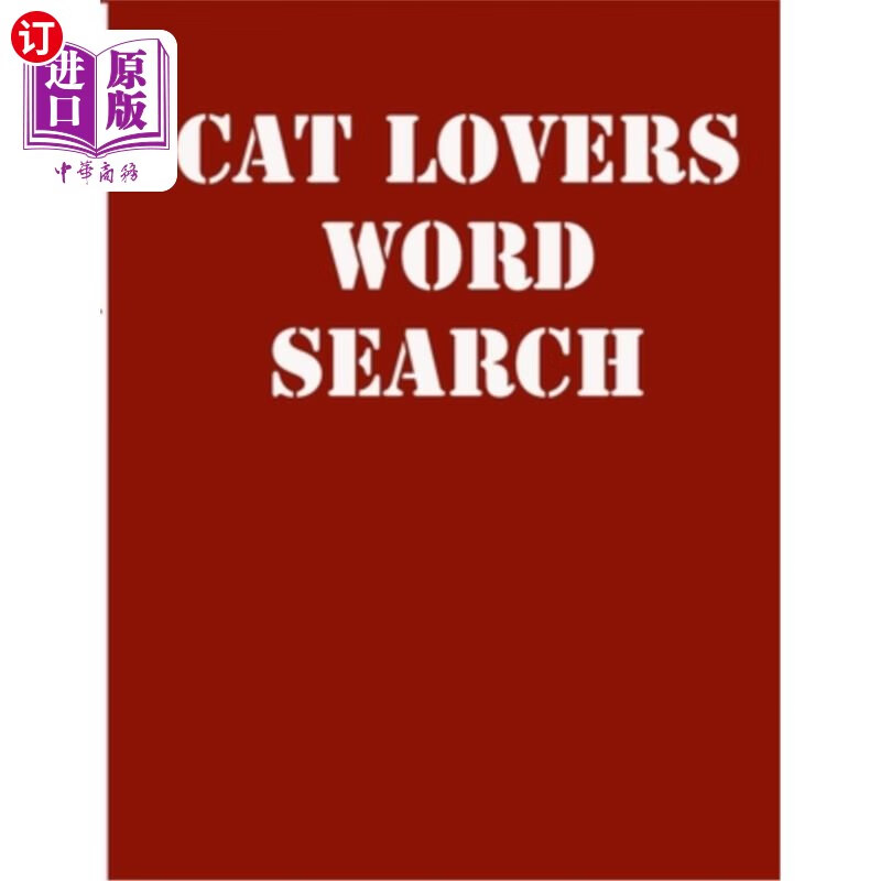 中商海外直订catloverswordsearchlargeprintpuz