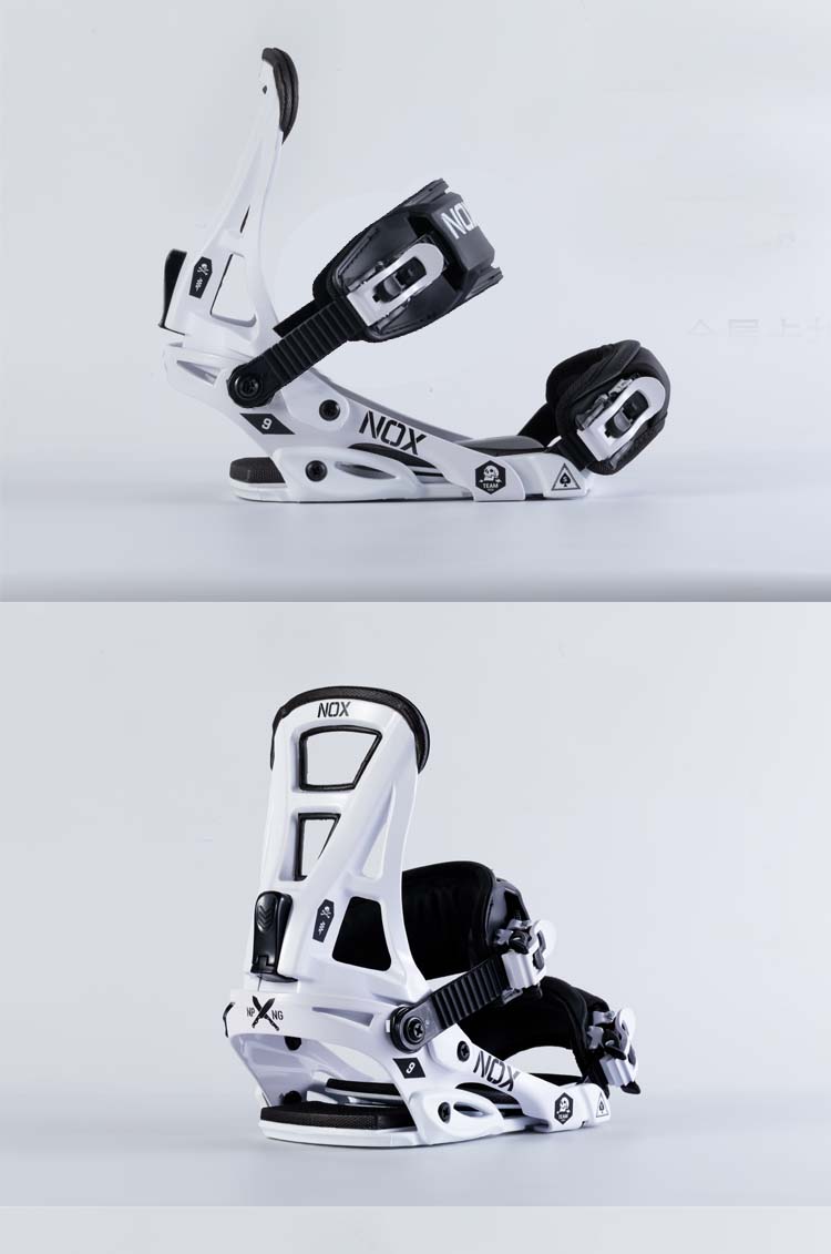 2020新款滑雪板固定器滑雪板单板固定器能板铝合金后跟男女款 nox黑色