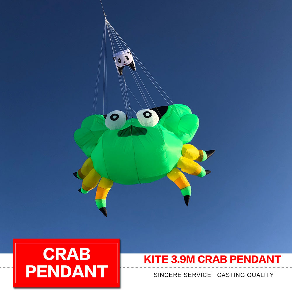 3.9m螃蟹风筝 软体风筝挂件show kite kite pendant 红色