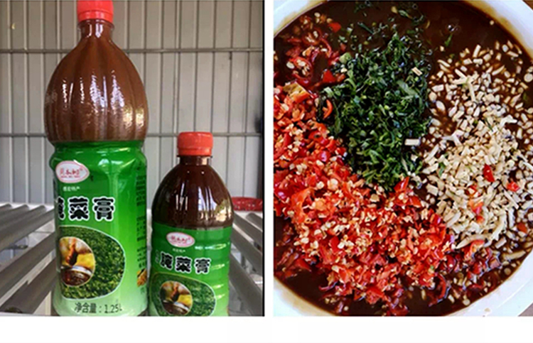 云南德宏特产傣味腌菜膏125l傣族调味品烧烤蘸料蘸水腌菜糕调料500ml2