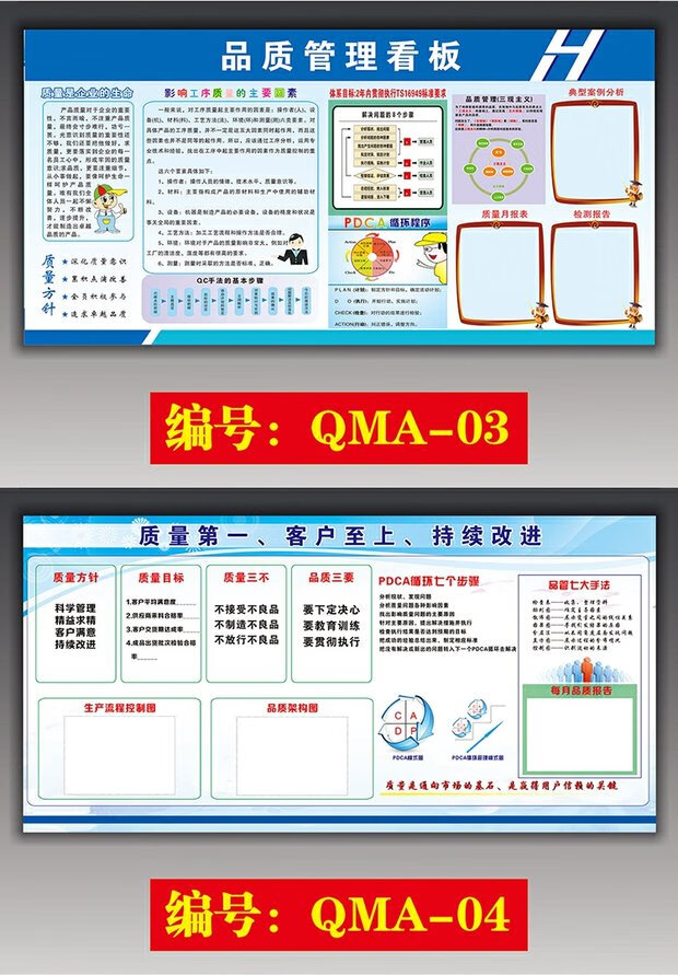 公司车间安全生产质量管理宣传看板海报企业工厂品质宣传栏挂画贴 qma