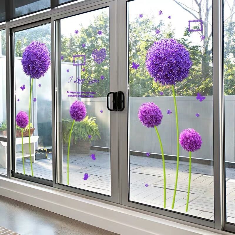玻璃贴窗花墙贴画3d立体创意个贴阳台厨房门贴纸卫生间窗户贴花色家和