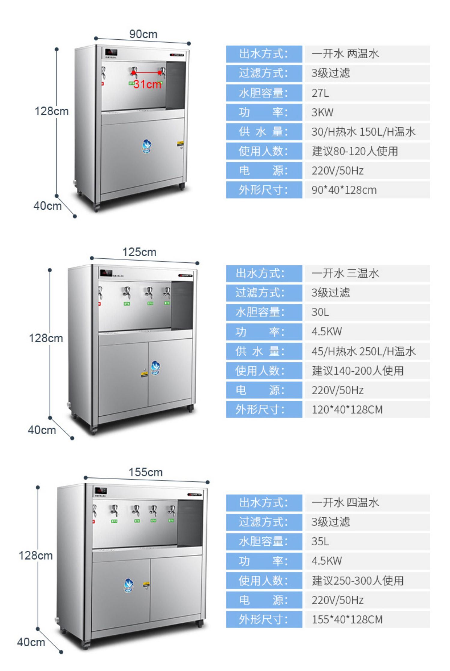 志高直饮水机商用饮水机开水器学校工厂饮水机大型容量净水烧水器