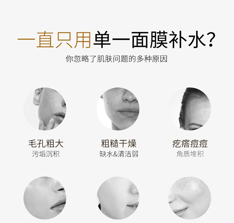 韩束（KanS） 护肤品面膜玻尿酸男女深层补水保湿滋养舒缓晒后修护黑面膜 水库面膜30片