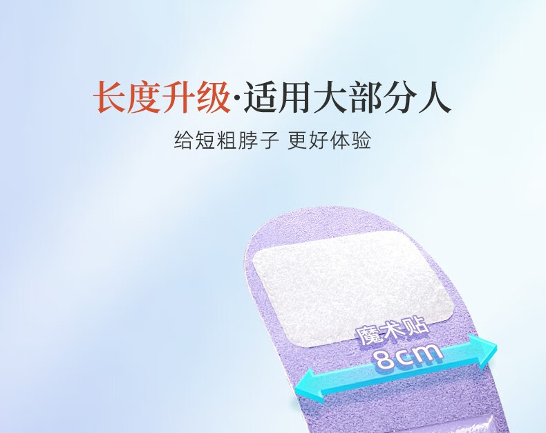 妮丽雅定制款颈膜固定带可水洗颈部敷脖子面膜颈带绑带颈纹带辅助工具 香芋粉黛【不卡不勒脖子】