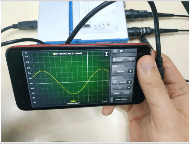 usb示波器新款手机电脑平板虚拟示波器osc482 汽车维修专用示波器 osc