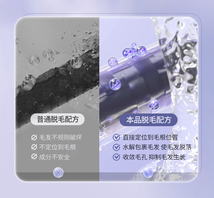 格雅兰梵（GeYaLanFan）轻柔净肤膏 温和护肤型60g男女士学生通用腿腋下四肢全身汗毛除毛