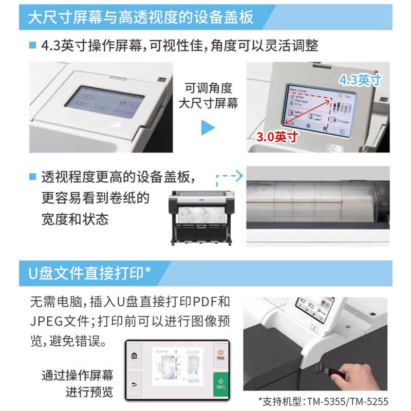 佳能（Canon） 绘图仪 TM-5355MFP 1台装 大幅面绘图仪 （单位: 台）