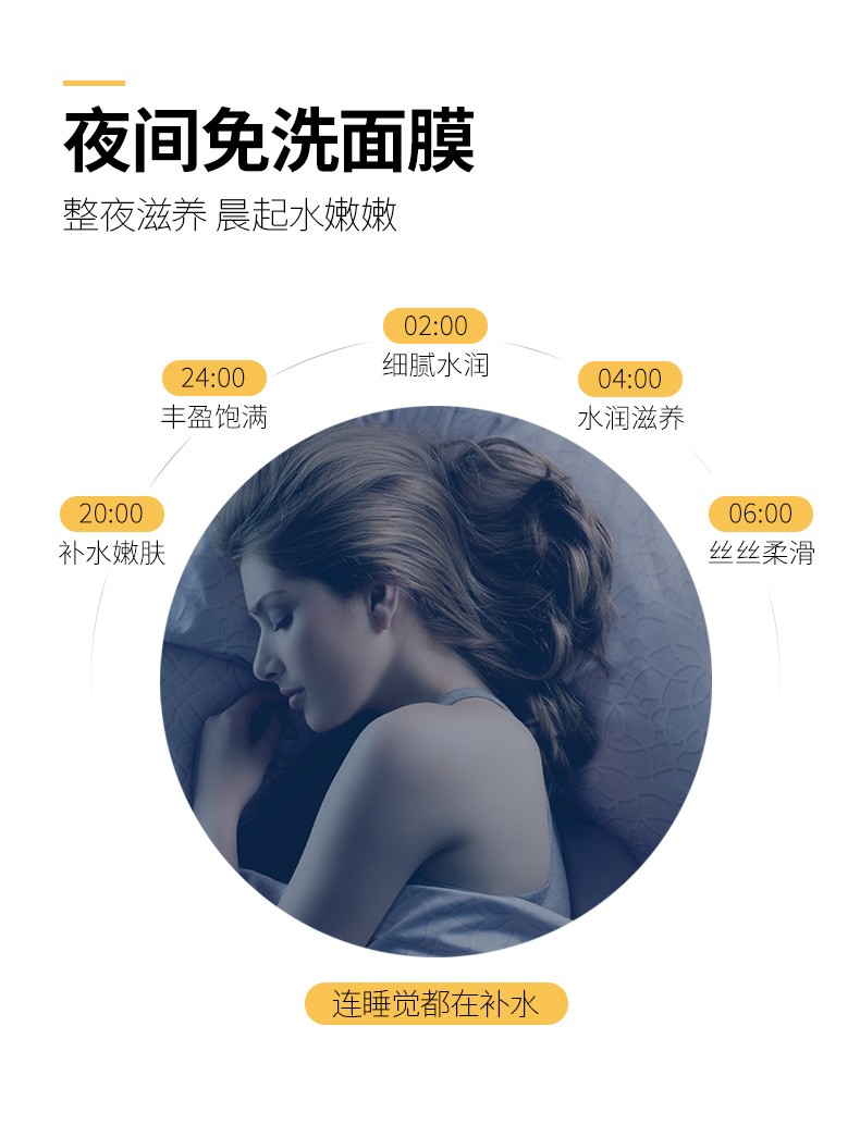 NCCU香港NCCU金盏花睡眠面膜花瓣冻膜夜间涂抹式免洗补水保湿提亮肤色 一盒装110g