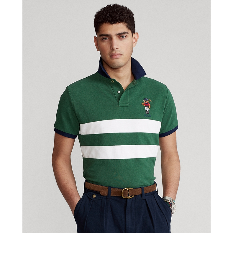 ralph lauren/拉夫劳伦男装 21年春定制修身版小熊polo衫rl13356 300