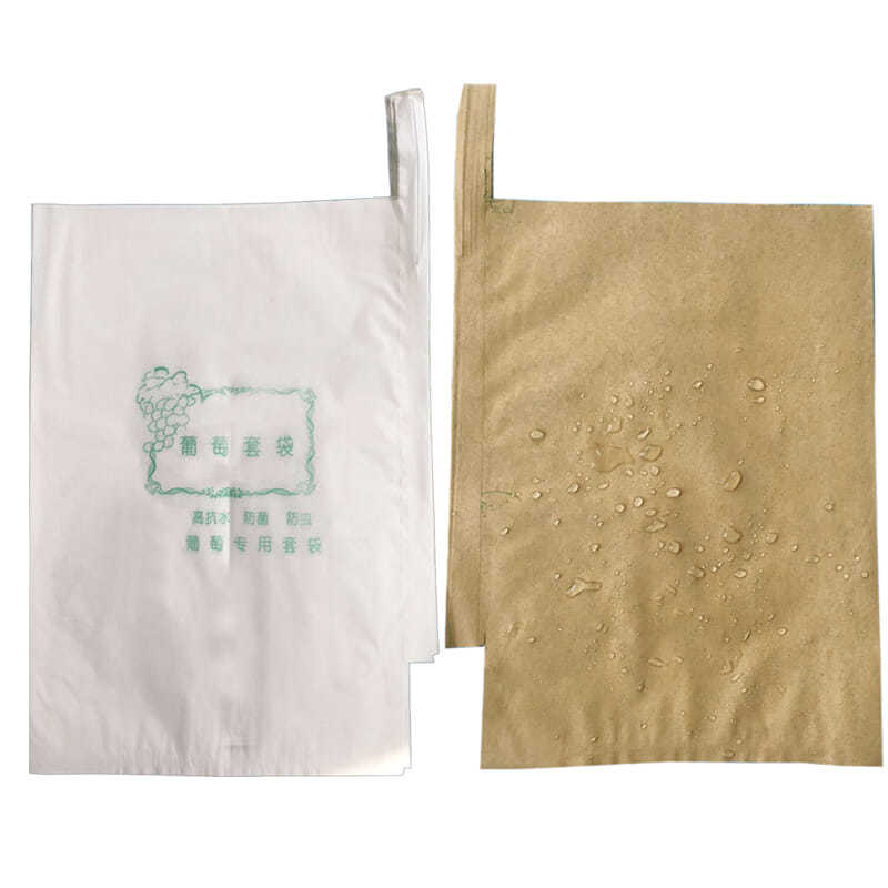 葡萄专用套袋纸袋白色防雨水防鸟防虫木浆纸莲雾芒果袋琵琶袋 100个半