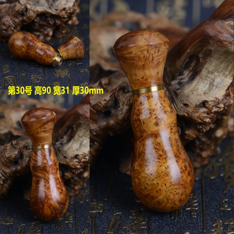麻梨疙瘩香筒牙签筒把玩小罐原实木根瘤满花烟插手把件收藏新礼品sn