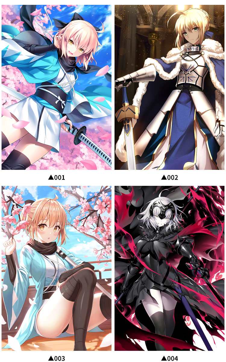 fatesaberfgo黑贞超大动漫海报墙纸壁纸挂画集二次元周边051009款60