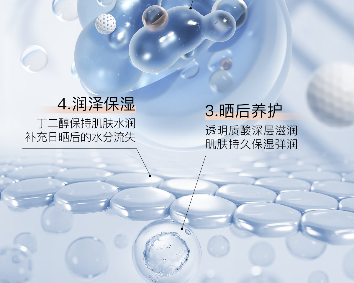 柳丝木（Ositree）动感骄阳清透防晒乳霜露SPF50+PA++++高倍防晒保湿脸部女防水学生 光U盾50g+蓝U盾50g+绿U盾50g