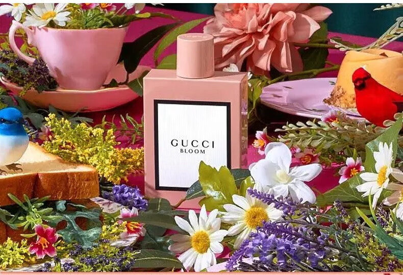 古驰（GUCCI）香水栀子花花悦口红香水礼盒套装送老婆女友女生闺蜜生日礼物女 【人气王】栀子花50ml