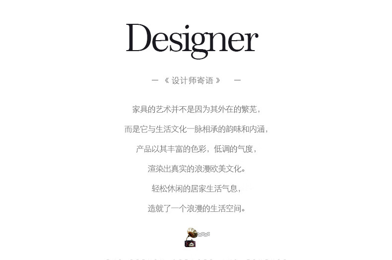 艾理思家具 美式实木床头柜 欧式床边柜 卧室二斗柜