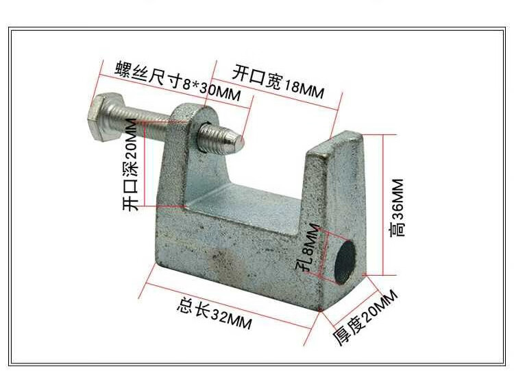 铸铁老虎卡老虎牙铸钢老虎夹方形虎口夹c型钢吊件工字钢管卡量大从优